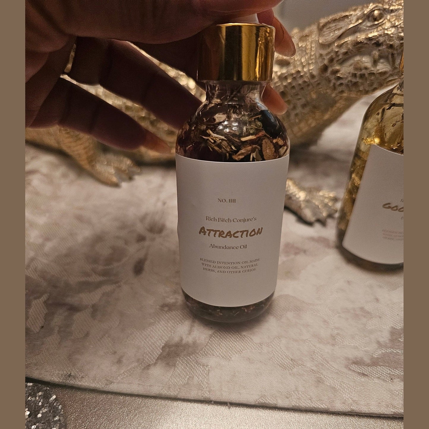 Deadly Attraction Hoodoo Conjure Oil | Magnetism Oil | Attraction and Favor Ritual Oil | Love Money Opportunity Rootwork Oil | Spiritual Supply