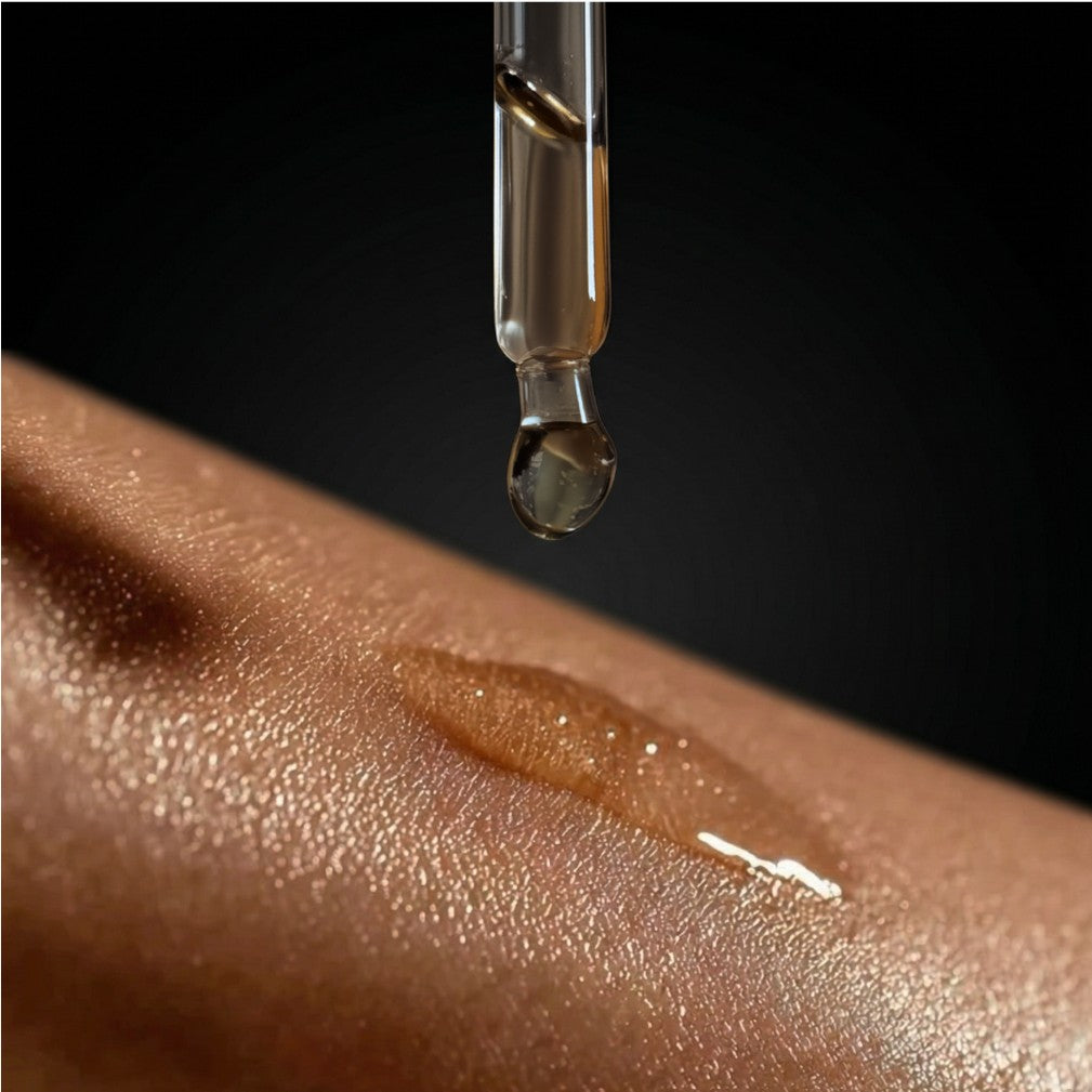 Dark Orchid Pheromone Body Oil — Seductive Orchid, Jasmine & Amber with Black Obsidian