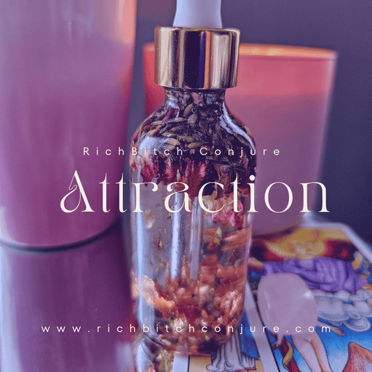 Deadly Attraction Hoodoo Conjure Oil | Magnetism Oil | Attraction and Favor Ritual Oil | Love Money Opportunity Rootwork Oil | Spiritual Supply