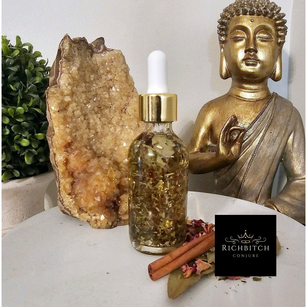 High John Oil - Luxury Hoodoo Conjure Oil for Power, Overcoming Obstacles & Victory